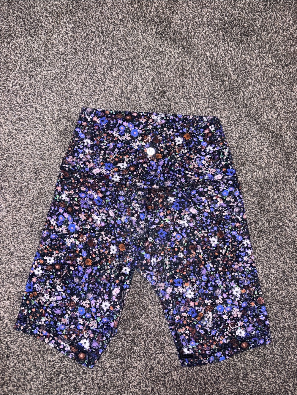 Lululemon Flower Boast Multi Biker Shorts Size 4